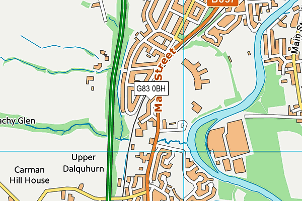 G83 0BH map - OS VectorMap District (Ordnance Survey)