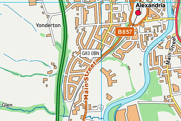 G83 0BN map - OS VectorMap District (Ordnance Survey)