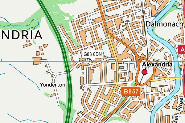 G83 0DN map - OS VectorMap District (Ordnance Survey)