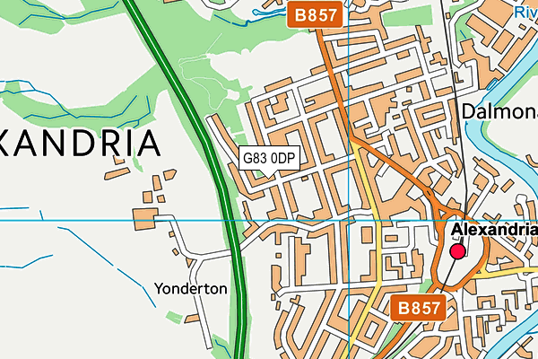 G83 0DP map - OS VectorMap District (Ordnance Survey)