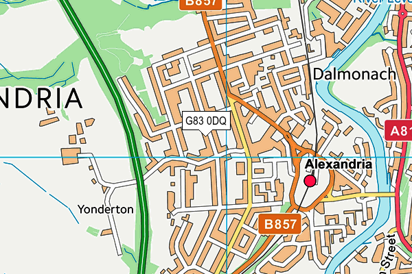 G83 0DQ map - OS VectorMap District (Ordnance Survey)