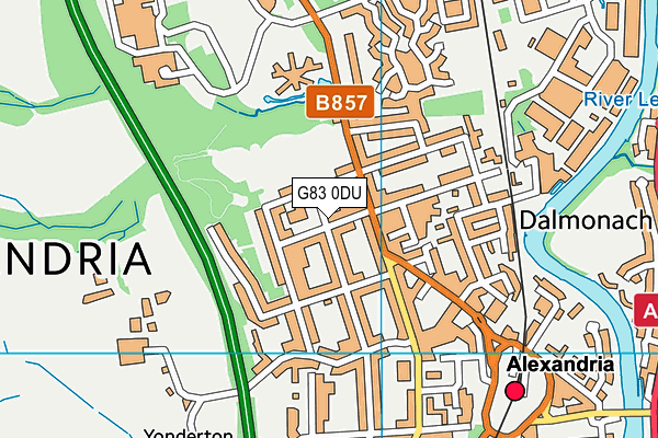 G83 0DU map - OS VectorMap District (Ordnance Survey)