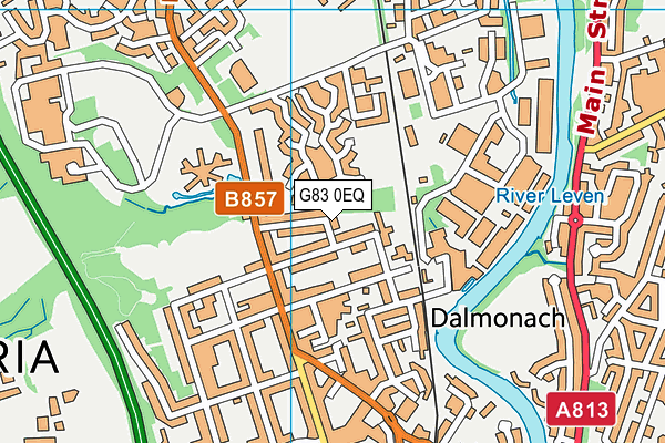 G83 0EQ map - OS VectorMap District (Ordnance Survey)