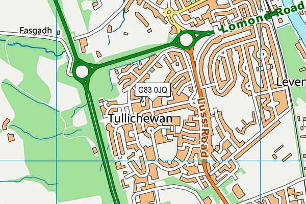 G83 0JQ map - OS VectorMap District (Ordnance Survey)