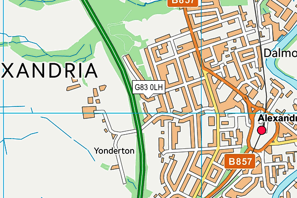 G83 0LH map - OS VectorMap District (Ordnance Survey)