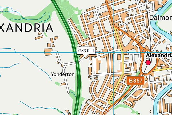 G83 0LJ map - OS VectorMap District (Ordnance Survey)