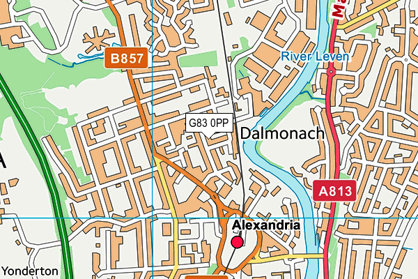 G83 0PP map - OS VectorMap District (Ordnance Survey)