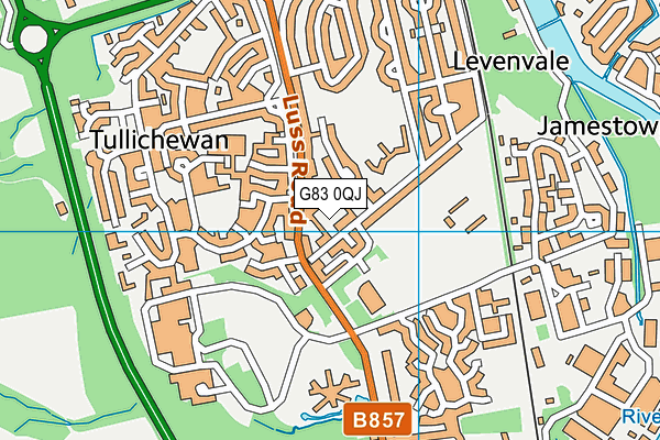 G83 0QJ map - OS VectorMap District (Ordnance Survey)