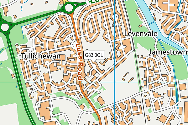 G83 0QL map - OS VectorMap District (Ordnance Survey)