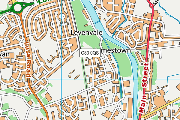 G83 0QS map - OS VectorMap District (Ordnance Survey)