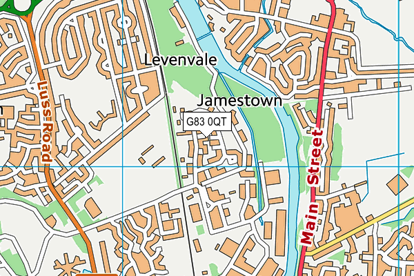 G83 0QT map - OS VectorMap District (Ordnance Survey)