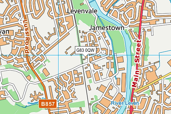 G83 0QW map - OS VectorMap District (Ordnance Survey)