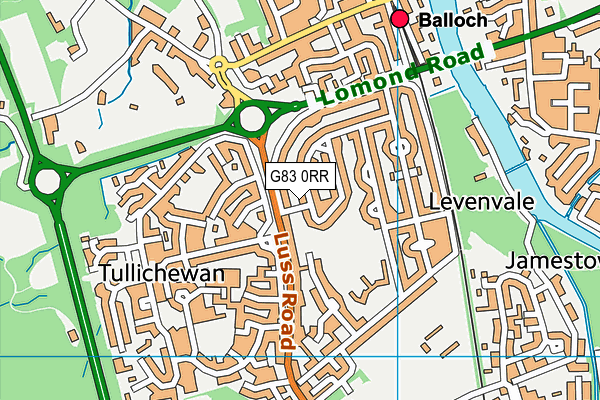 G83 0RR map - OS VectorMap District (Ordnance Survey)