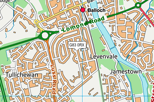 G83 0RX map - OS VectorMap District (Ordnance Survey)