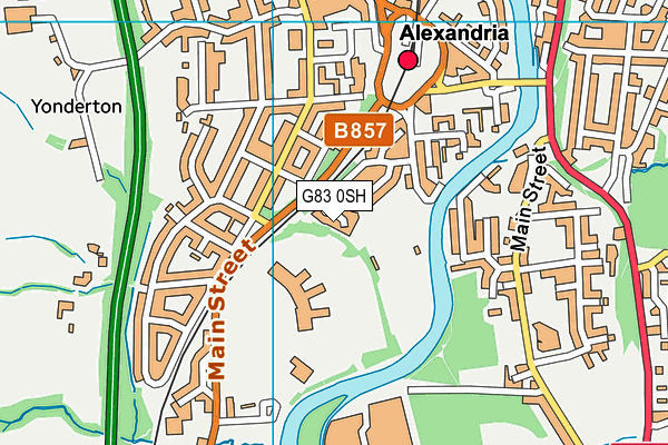 G83 0SH map - OS VectorMap District (Ordnance Survey)