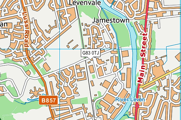 G83 0TJ map - OS VectorMap District (Ordnance Survey)