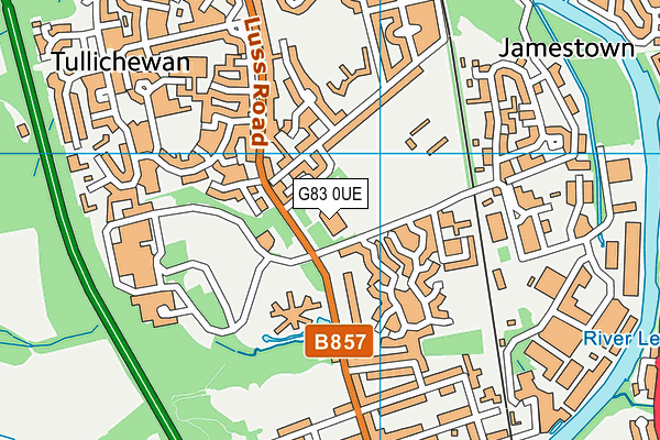 G83 0UE map - OS VectorMap District (Ordnance Survey)