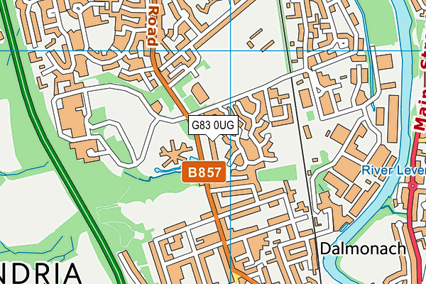 G83 0UG map - OS VectorMap District (Ordnance Survey)