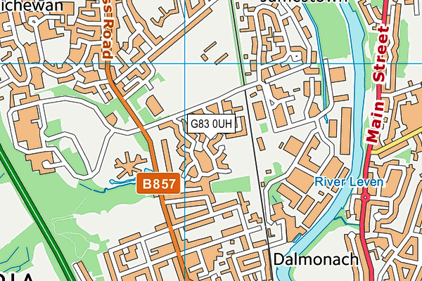G83 0UH map - OS VectorMap District (Ordnance Survey)