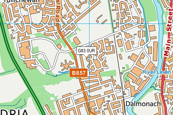 G83 0UR map - OS VectorMap District (Ordnance Survey)