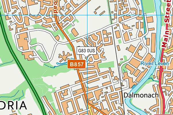 G83 0US map - OS VectorMap District (Ordnance Survey)