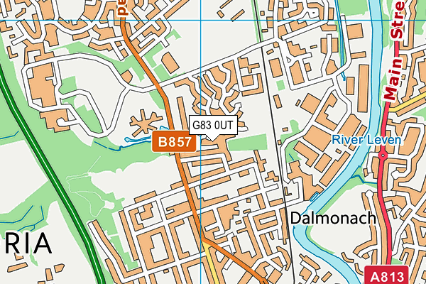 G83 0UT map - OS VectorMap District (Ordnance Survey)