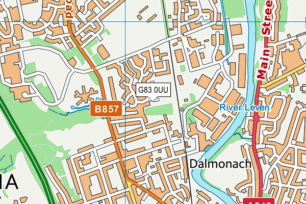 G83 0UU map - OS VectorMap District (Ordnance Survey)