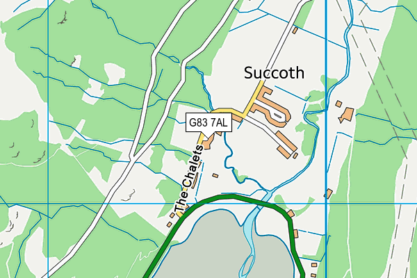 G83 7AL map - OS VectorMap District (Ordnance Survey)