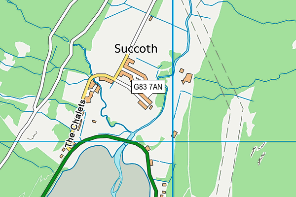 G83 7AN map - OS VectorMap District (Ordnance Survey)