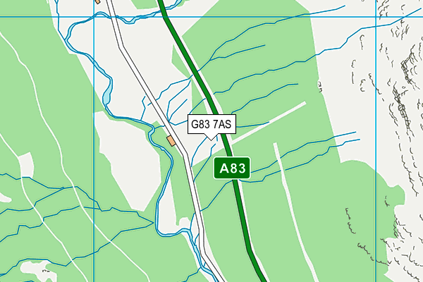 G83 7AS map - OS VectorMap District (Ordnance Survey)