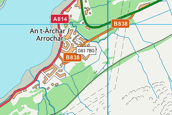 G83 7BG map - OS VectorMap District (Ordnance Survey)