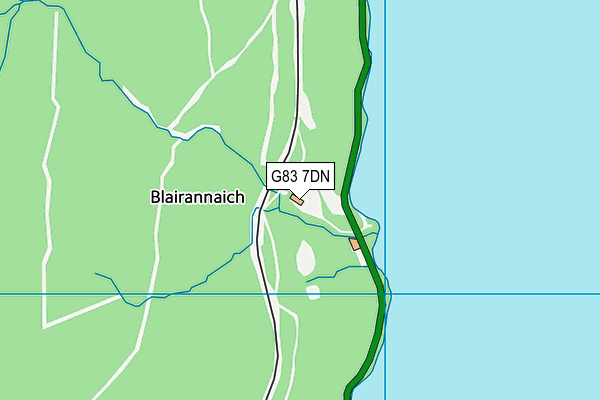 G83 7DN map - OS VectorMap District (Ordnance Survey)