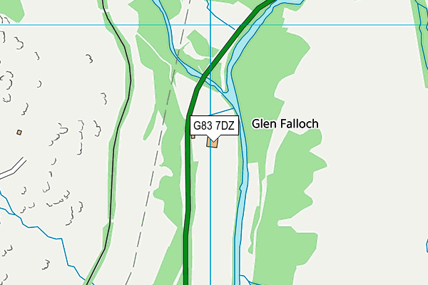 G83 7DZ map - OS VectorMap District (Ordnance Survey)