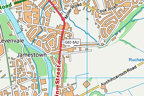 G83 8AU map - OS VectorMap District (Ordnance Survey)