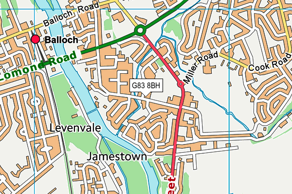 G83 8BH map - OS VectorMap District (Ordnance Survey)