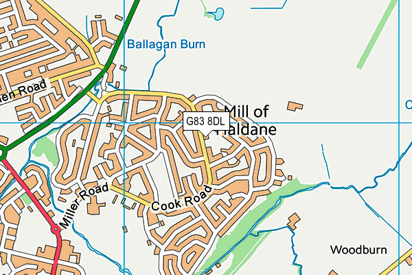 G83 8DL map - OS VectorMap District (Ordnance Survey)