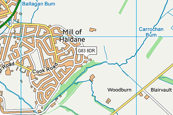 G83 8DR map - OS VectorMap District (Ordnance Survey)