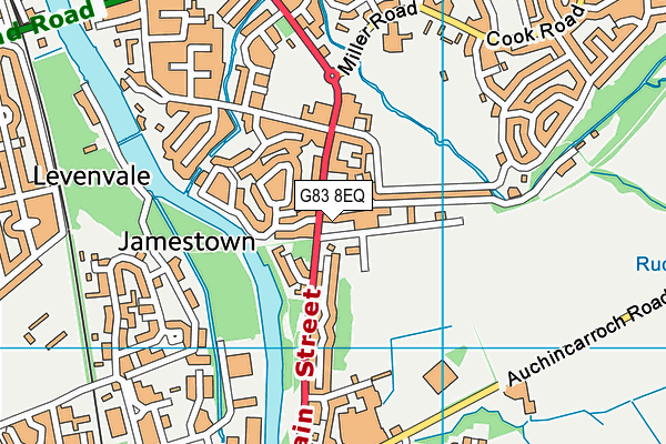 G83 8EQ map - OS VectorMap District (Ordnance Survey)