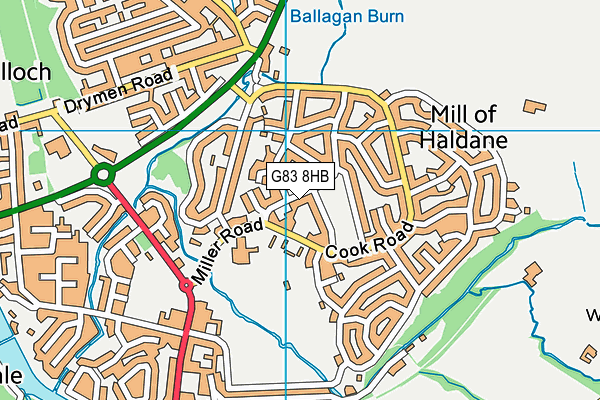 G83 8HB map - OS VectorMap District (Ordnance Survey)