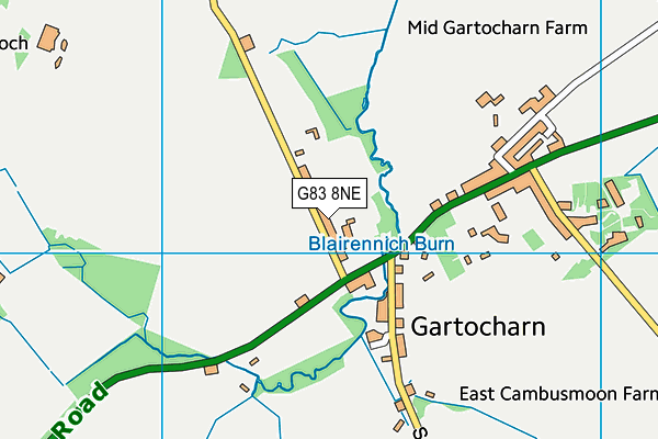 G83 8NE map - OS VectorMap District (Ordnance Survey)