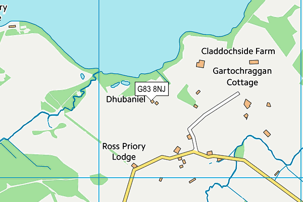 G83 8NJ map - OS VectorMap District (Ordnance Survey)