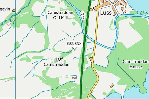 G83 8NX map - OS VectorMap District (Ordnance Survey)
