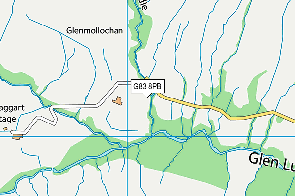 G83 8PB map - OS VectorMap District (Ordnance Survey)