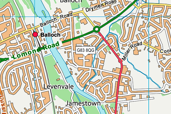 G83 8QG map - OS VectorMap District (Ordnance Survey)