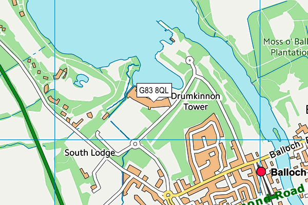 G83 8QL map - OS VectorMap District (Ordnance Survey)