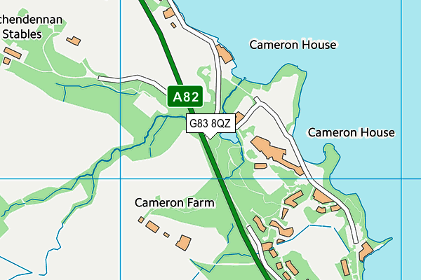 G83 8QZ map - OS VectorMap District (Ordnance Survey)