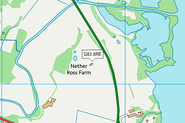 G83 8RE map - OS VectorMap District (Ordnance Survey)