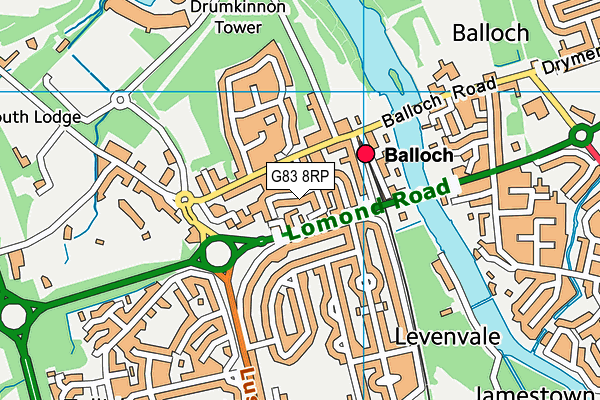 G83 8RP map - OS VectorMap District (Ordnance Survey)