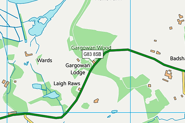 G83 8SB map - OS VectorMap District (Ordnance Survey)