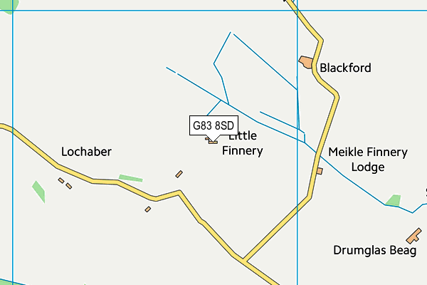 G83 8SD map - OS VectorMap District (Ordnance Survey)